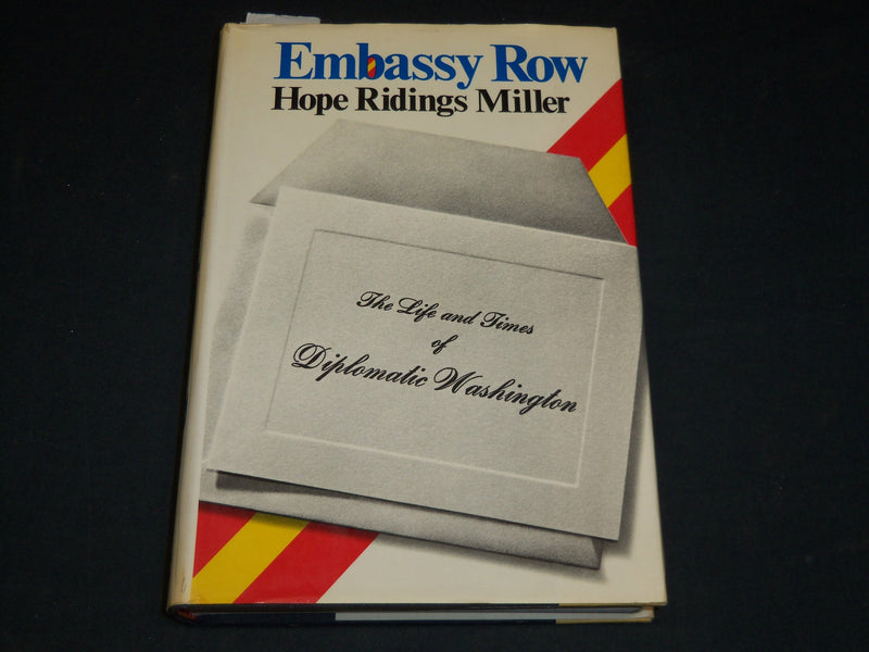 1969 EMBASSY ROW BOOK INSCRIBED BY HOPE RIDINGS MILLER - FIRST EDITION - D 546