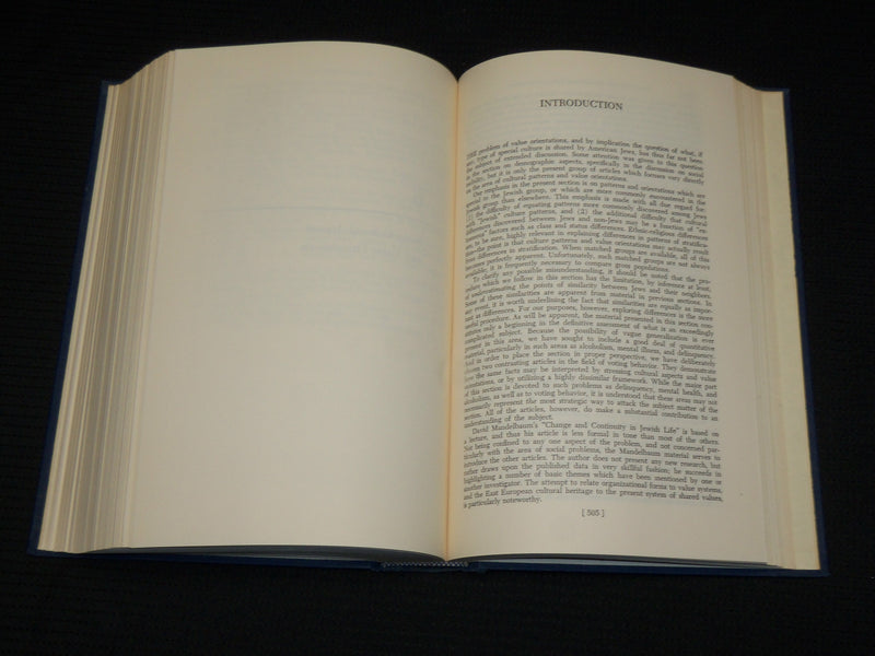 1967 THE JEWS SOCIAL PATTERNS OF AN AMERICAN GROUP BOOK BY SKLARE - KD 7329