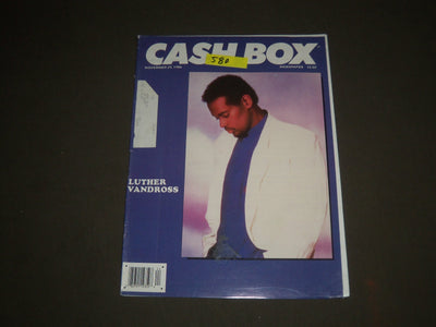 1986 NOVEMBER 29 CASHBOX MAGAZINE - LUTHER VANDROSS COVER - SP 3524