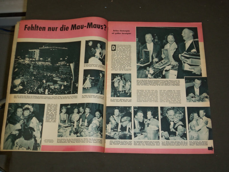 1957 JULY 9 FILM REVIEW (GERMAN) MAGAZINE - NICE PHOTOS, ARTICLES & ADS -B 3983