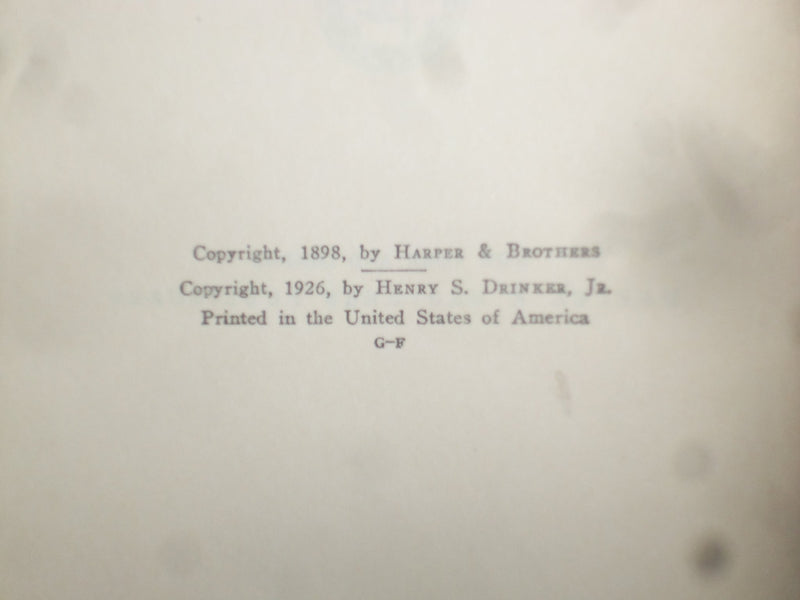 1926 IN THE SARGASSO SEA HARDCOVER BOOK BY THOMAS A. JANVIER - KD 9060
