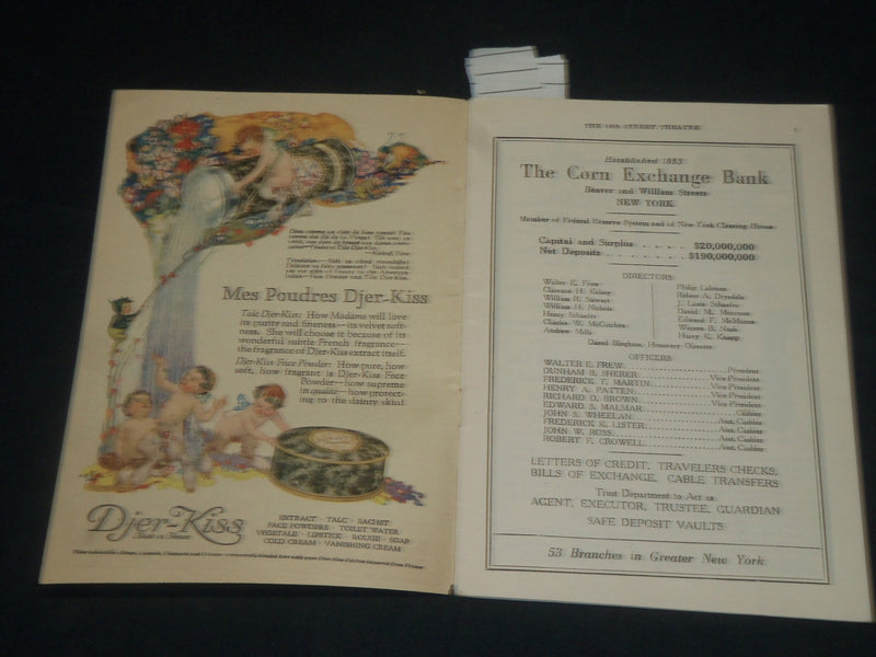1923 GIVE AND TAKE - 49TH ST. THEATRE PROGRAM - NEW YORK - J 5690