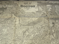 1926 LARGE MAP OF THE CITY OF BOSTON - APPROX. 32