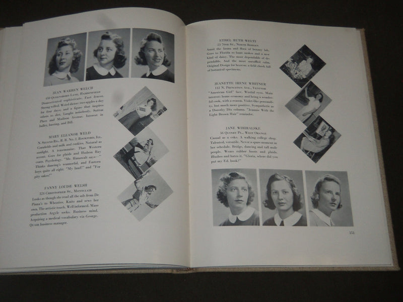 1941 QUAIR NEW JERSEY COLLEGE FOR WOMEN YEARBOOK - NEW BRUNSWICK NJ - YB 1088