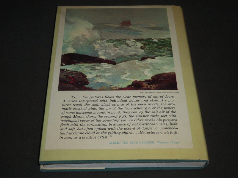 1961 WINSLOW HOMER BOOK BY ALBERT TEN EYCK GARDNER - NICE PRINTS - I 502