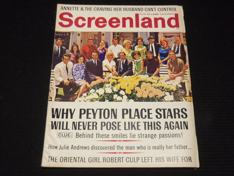 1966 DEC SCREENLAND PLUS TV-LAND MAGAZINE - PEYTON PLACE STARS COVER - E 13517