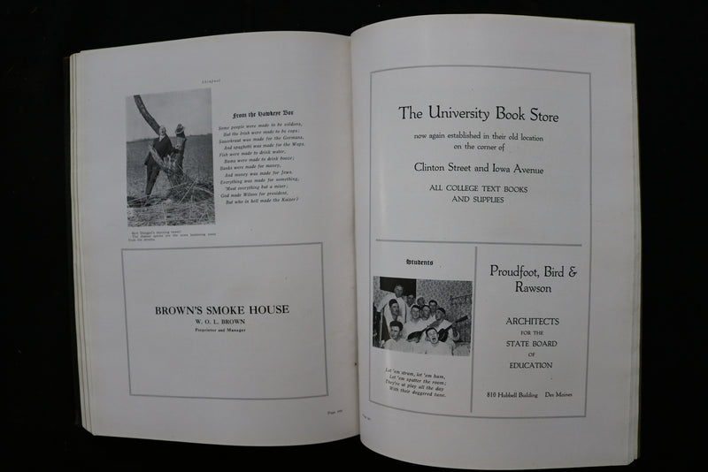 1919 THE HAWKEYE UNIVERSITY OF IOWA YEARBOOK - IOWA CITY, IOWA - YB 3536