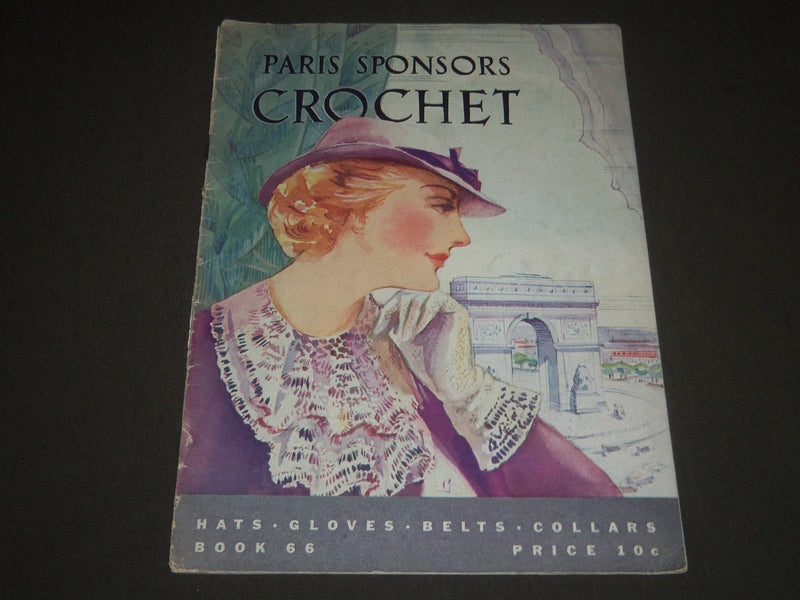 1935 PARIS SPONSORS CROCHET BOOK NO. 6 - NICE PHOTOS - J 2306