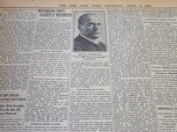 1926 APR 8 NEW YORK TIMES - MUSSOLINI SLIGHTLY WOUNDED BY BULLET - NT 5687