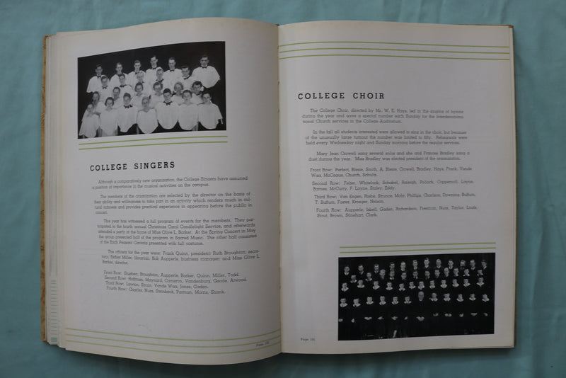 1937 OLD GOLD IOWA STATE TEACHERS COLLEGE YEARBOOK - CEDAR FALL, IOWA - YB 3577