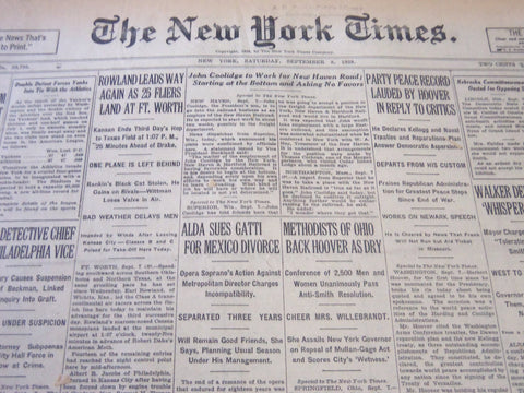1928 SEPTEMBER 8 NEW YORK TIMES - ALDA SUES GATTI FOR MEXICAN DIVORCE - NT 6451