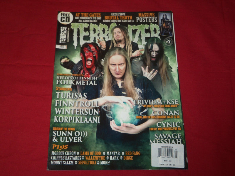 2014 MARCH TERRORIZER MAGAZINE ISSUE NO. 246 - TURISAS - FINNTROLL - RC 315