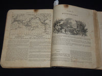1863 WARREN'S A SYSTEM OF PHYSICAL GEOGRAPHY BOOK - COLOR MAPS - KD 2951E
