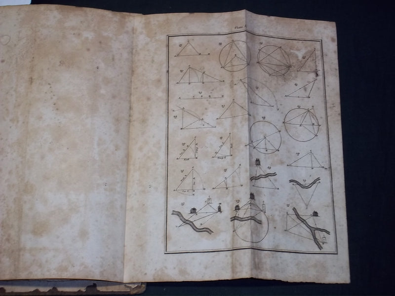 1825 GUMMERE'S SURVEYING BOOK - MATHEMATICS - LOGARITHMS - KD 2757N