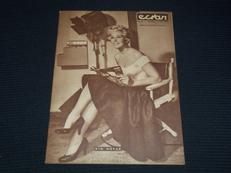 1950'S NO. 1291 ECRAN MAGAZINE - MARILYN MONROE BACK COVER - KIM NOVAK - E 17078