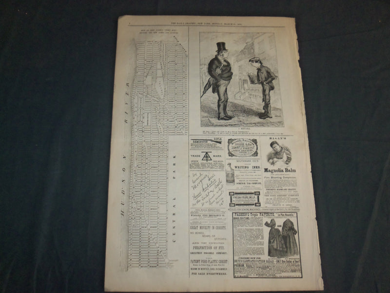 1873 MARCH 31 THE DAILY GRAPHIC NEWSPAPER- SUPERFLUOUS LAGS THE VETERAN- NT 7629