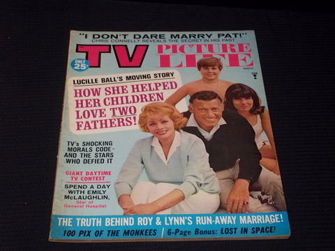 1966 NOVEMBER TV PICTURE LIFE MAGAZINE - LUCILLE BALL FRONT COVER - E 3513
