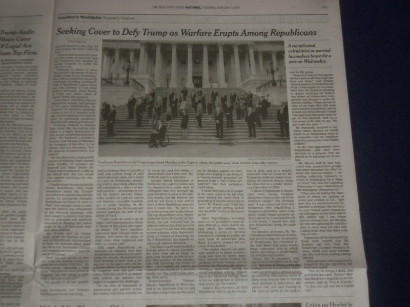 2021 JANUARY 5 NEW YORK TIMES-GEORGIA OFFICIAL DENOUNCES TRUMP ON EVE OF RUNOFFS