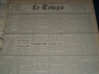 1930 JANUARY-MARCH LE TEMPS FRENCH NEWSPAPER BOUND VOLUME - VB 4