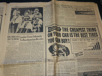 1937 MAY 13 BOSTON HERALD NEWSPAPER - KING CROWNED AMID SPLENDOR - NP 4251U