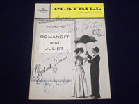 1958 PLAYBILL ROMANOFF & JULIET SIGNED PETER USTINOV POSTON + 4 OTHERS - J 1766