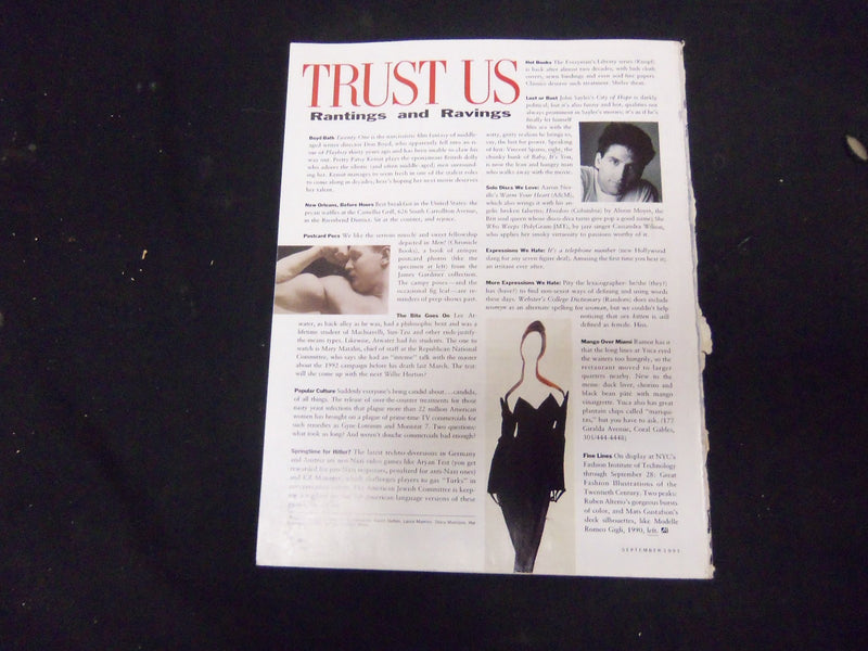 1991 SEPTEMBER MIRABELLA MAGAZINE - ISSUE #28 - NICE COVER - ST 4267