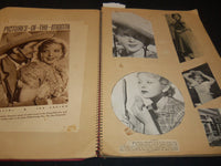 HOLLYWOOD MOVIE STARS SCRAPBOOK - POWELL - PATRICK - GREAT PHOTOS - 30A
