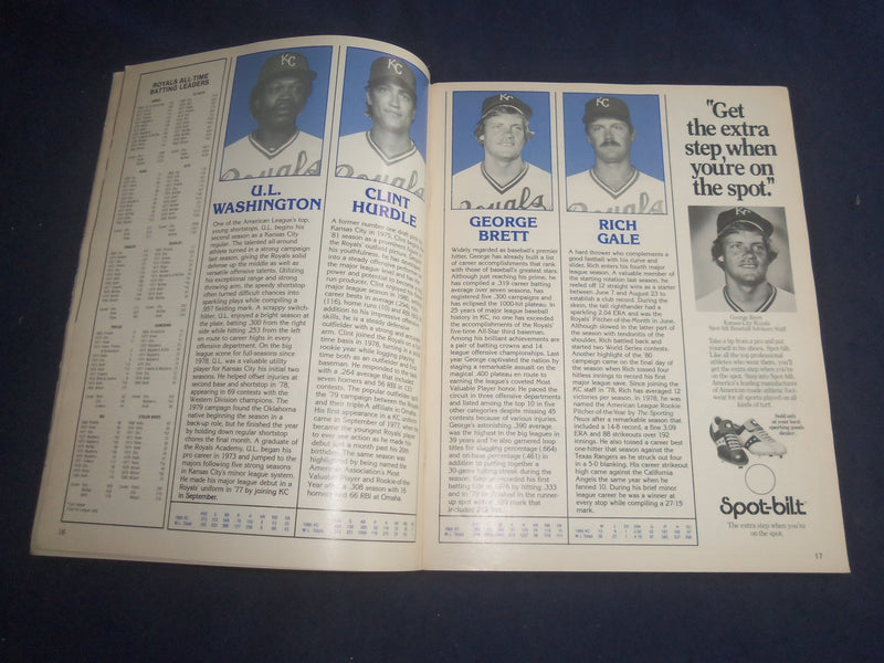1981 KANSAS CITY ROYALS GRAND SLAM MAGAZINE - 1981 FIRST EDITION - B 4164Q