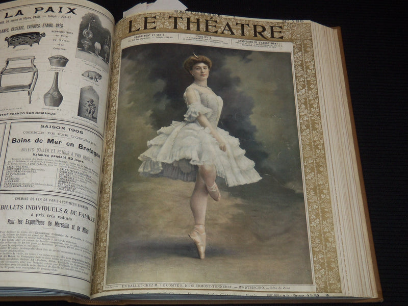 1906 JULY-DECEMBER LE THEATRE MAGAZINE BOUND VOLUME - 12 ISSUES - KD 2278G