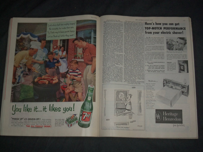 1954 MAY 15 THE SATURDAY EVENING POST MAGAZINE - ILLUSTRATED COVER - SP 2480F
