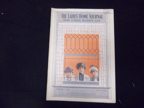 1911 FEB 15 LADIES' HOME JOURNAL MAGAZINE - GREAT ILLUSTRATIONS & ADS - ST 1710