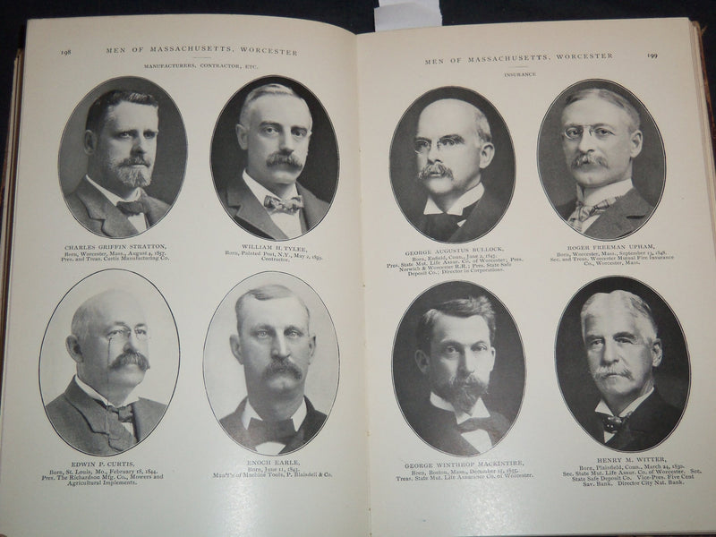 1903 MEN OF MASSACHUSETTS VOLUME - COLLECTION OF PORTRAITS - KD 4502B