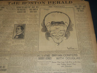 1907 APRIL 23 THE BOSTON HERALD - BRYAN CONFERS WITH DOUGLAS - BH 140