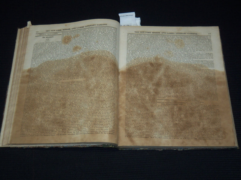 1826-1827 NEW YORK MIRROR AND LADIES GAZETTE BOUND VOLUME NO. 4 - KD 4675N
