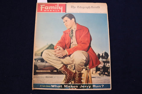 1957 JULY 14 FAMILY WEEKLY MAGAZINE - JERRY LEWIS COVER - E 23287