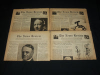1931-1932 THE NEWS REVIEW NEWSPAPER LOT OF 17 ISSUES - NEW YORK CITY - O 314