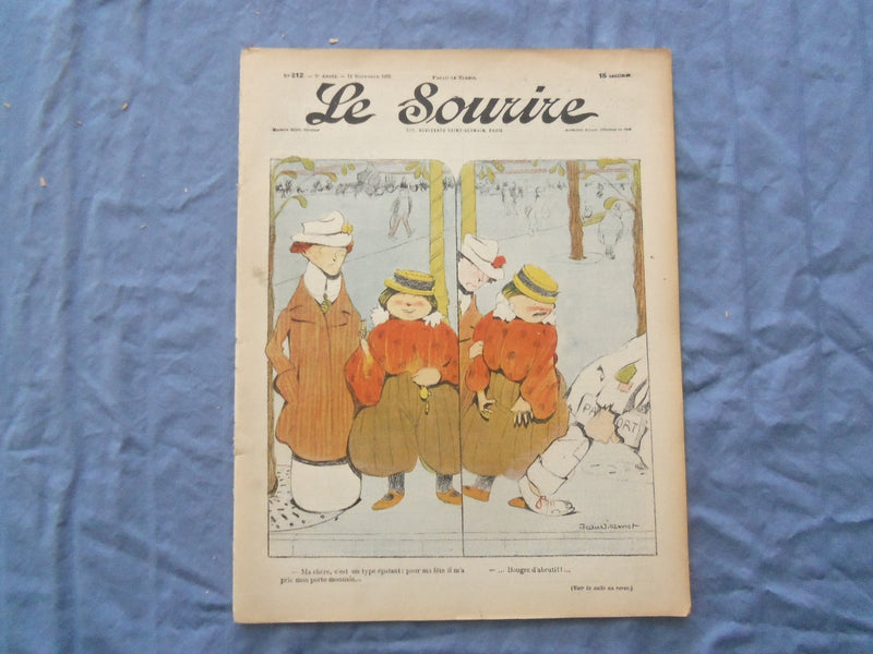1903 NOV 14 LE SOURIRE MAGAZINE - ILLUSTRATED COMEDY - FRENCH TEXT - SP 4866A