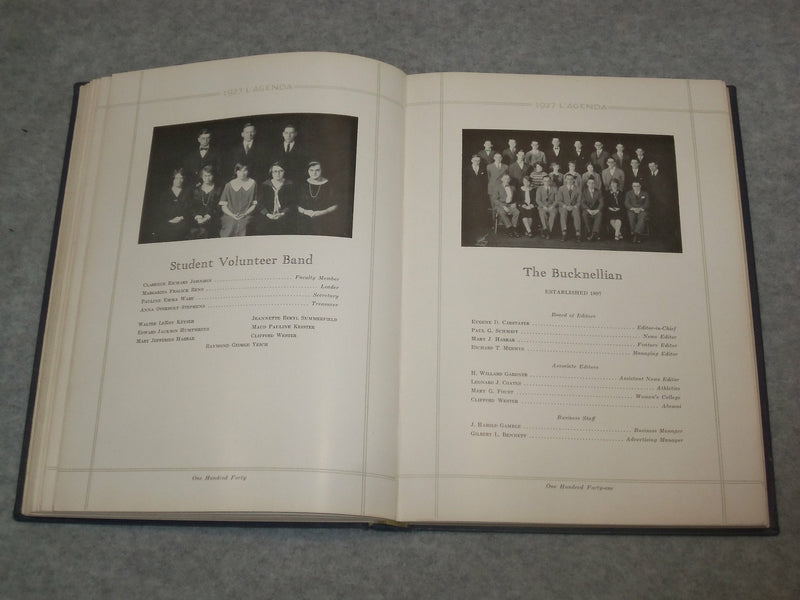 1927 L'AGENDA BUCKNELL UNIVERSITY YEARBOOK - LEWISBURG, PENNSYLVANIA - YB 2028