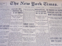 1923 NOVEMBER 4 NEW YORK TIMES - KLAN BANS SMITH, UNDERWOOD & FORD - NT 5866