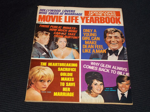 1970 #47 MOVIE LIFE YEARBOOK MAGAZINE - LIZ TAYLOR & BURTON COVER - E 12208