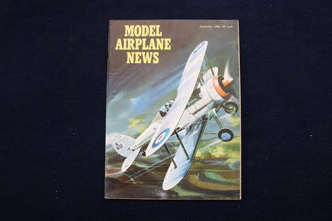 1961 SEPTEMBER MODEL AIRPLANE NEWS MAGAZINE - GLOSTER GLADIATOR COVER - E 11567