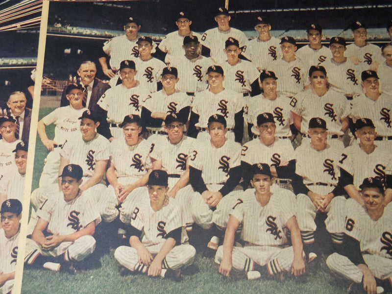 1959 CHICAGO WHITE SOX COLOROTO MAGAZINE TEAM PHOTO - 33 PIECES - NP 9191