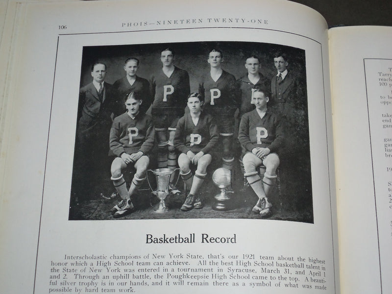 1921 PHOIS POUGHKEEPSIE HIGH SCHOOL YEARBOOK - NEW YORK - YB 1101