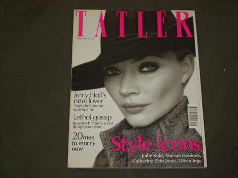 2002 SEPTEMBER TATLER MAGAZINE - JODIE KIDD COVER - B 5079
