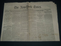 1865 AUGUST 5 NEW YORK TIMES NEWSPAPER - SUPPORTERS OF JEFF DAVIS - NP 3990