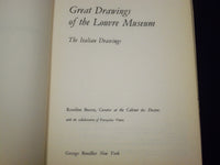 1968 GREAT DRAWINGS THE LOUVRE MUSEUM ITALIAN DRAWINGS BOOK BY BACOU - KD 1636