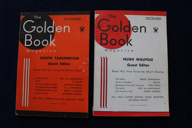1933 THE GOLDEN BOOK MAGAZINE - LOT OF 8 - O 3457