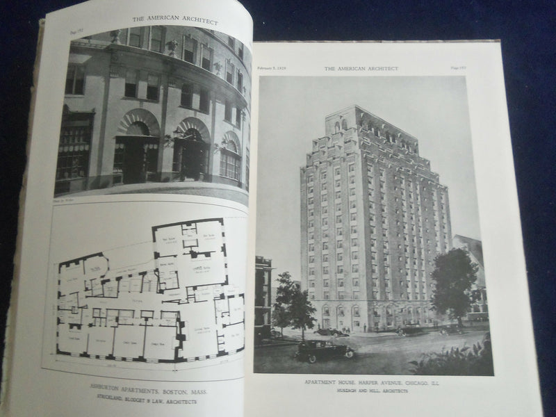 1929 FEBRUARY 5 THE AMERICAN ARCHITECT MAGAZINE -PHOTOS, STORIES & ADS - ST 7295