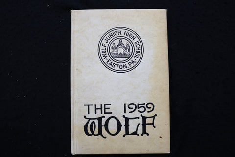 1959 WOLF JUNIOR HIGH SCHOOL YEARBOOK - EASTON, PENNSYLVANIA - YB 3495