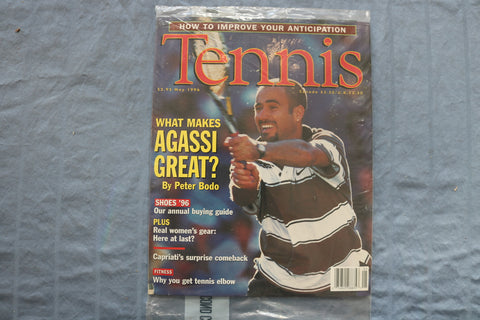 1996 MAY TENNIS MAGAZINE - ANDRE AGASSI COVER - ST 1003M
